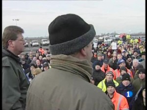 Esta paralización es la más importante desde la huelga de 1926 en favor de los derechos de los mineros Esta paralización es la más importante desde la huelga de 1926 en favor de los derechos de los mineros