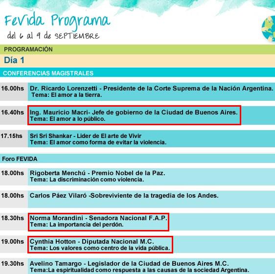fe vida programa